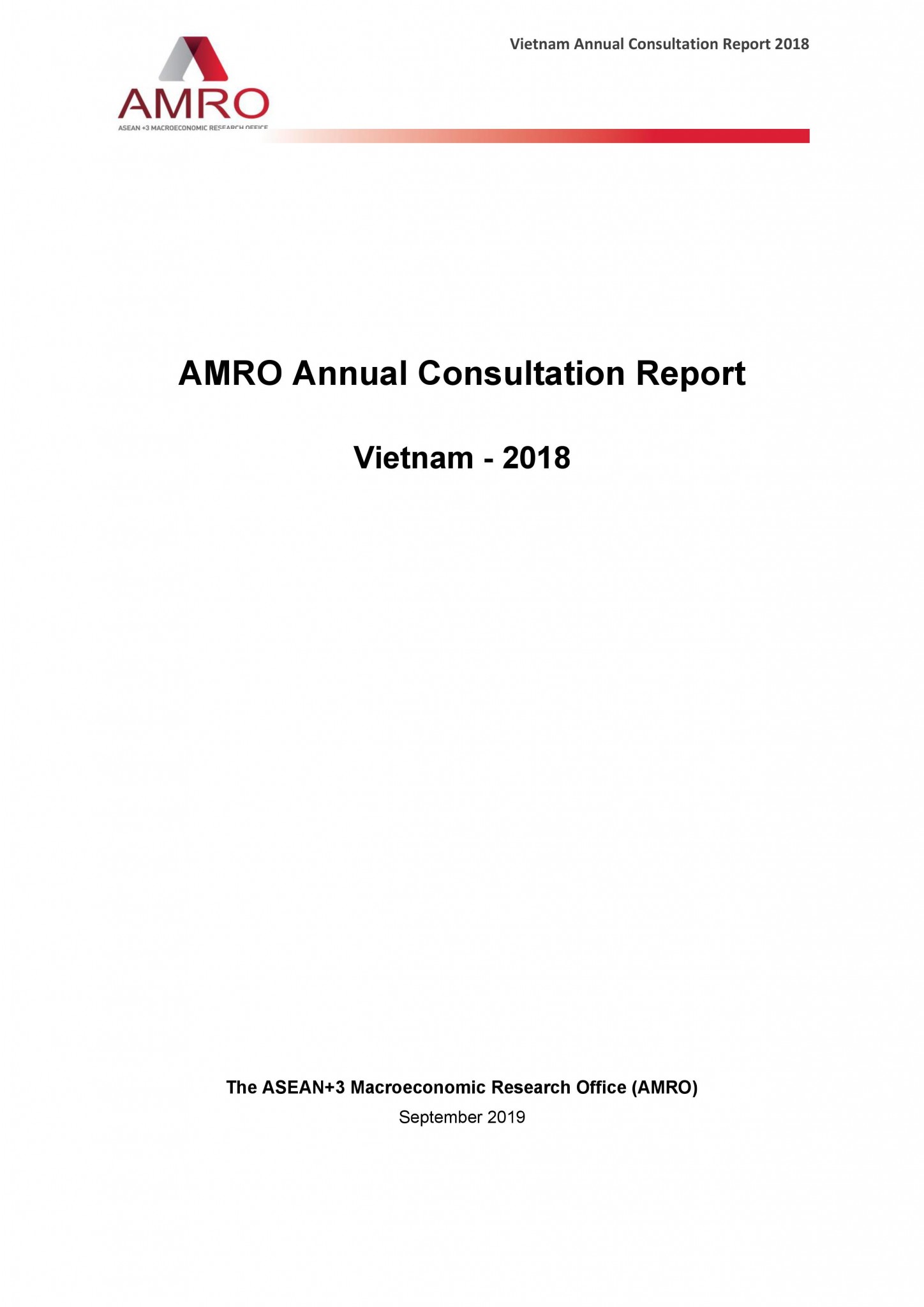Read more about the article AMRO’s 2018 Annual Consultation Report on Vietnam