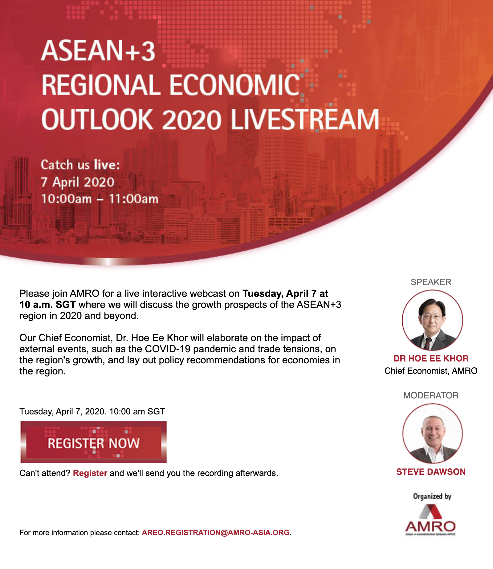 Read more about the article Register Your Interest: AREO 2020 Livestream