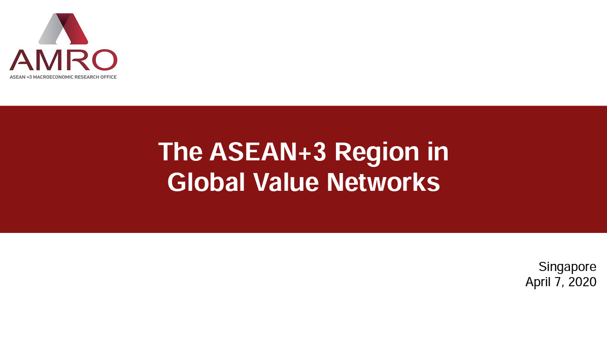 Read more about the article Presentation: The ASEAN+3 Region in Global Value Networks
