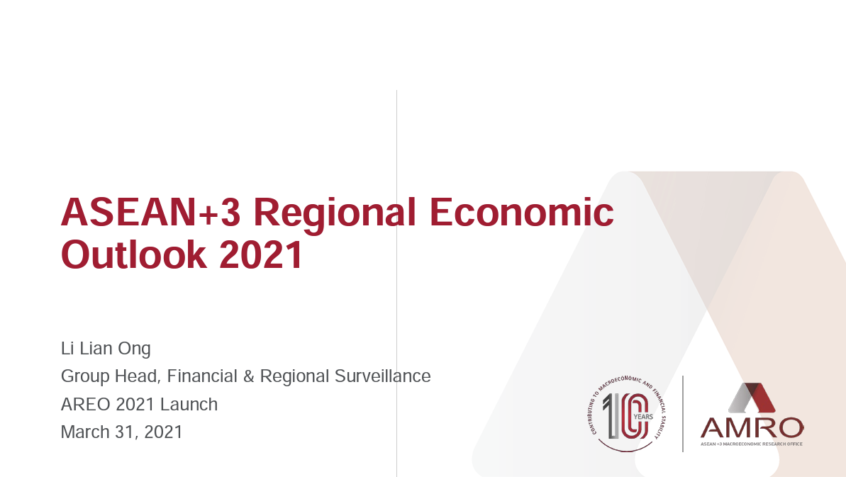 Read more about the article Presentation: ASEAN+3 Regional Economic Outlook 2021