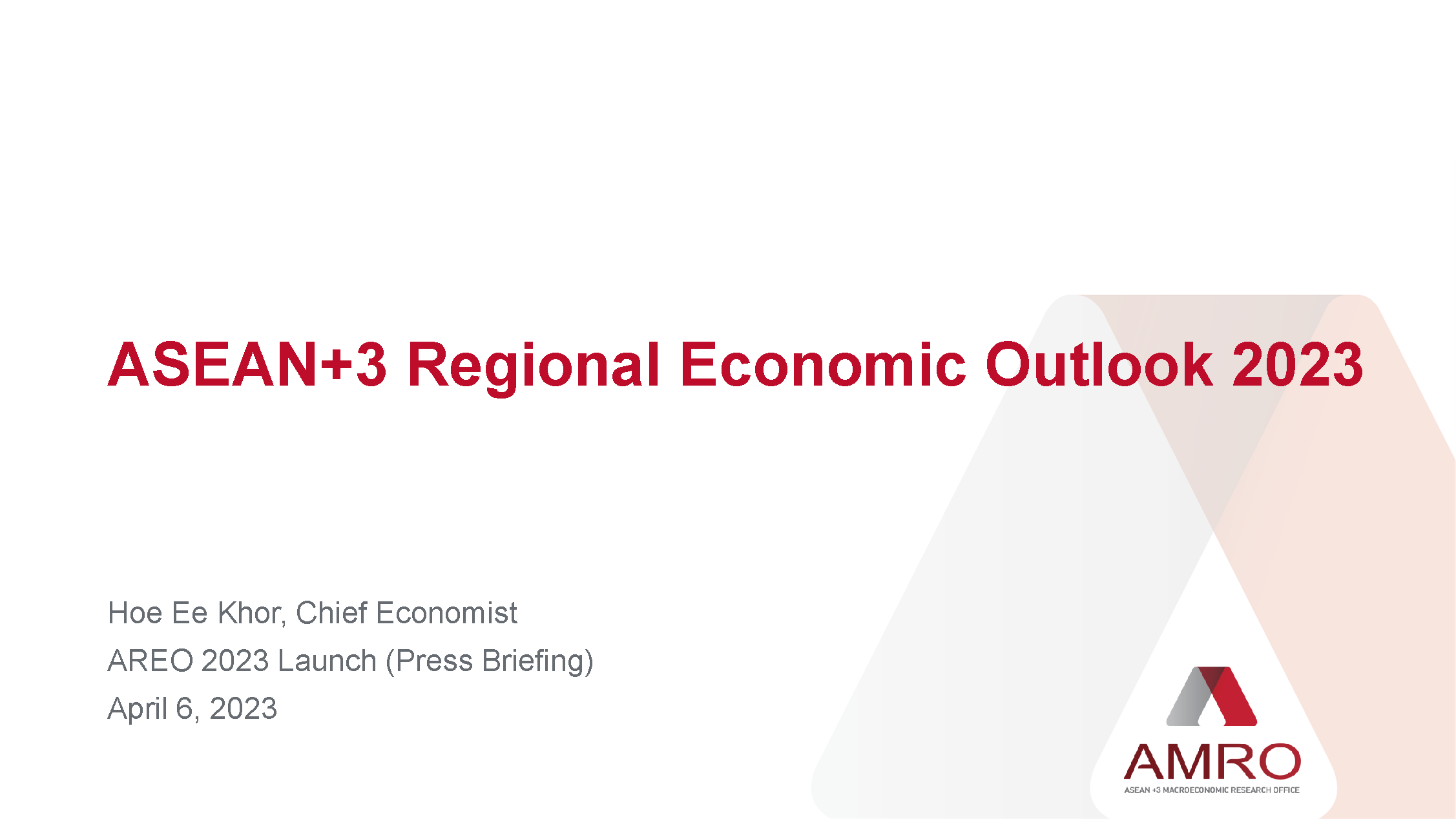 Read more about the article Presentation: ASEAN+3 Regional Economic Outlook 2023