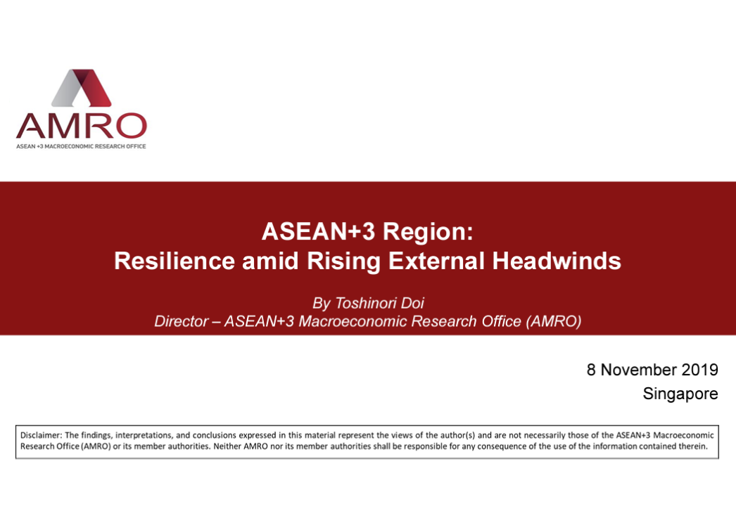 Read more about the article Presentation: ASEAN+3 Region: Resilience amid Rising External Headwinds